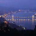 Budapest at Night from the Citadel